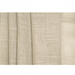 Κουρτίνα Flamingo Σχ. Lisa 140x260cm Ραμμένη με Κρίκους Beige 