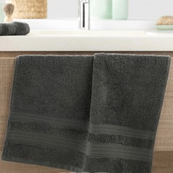 Πετσέτα Excellence 600gr/m² Υδρόφιλη Extra Απορροφητική 100% cotton 50x90 Dark Grey