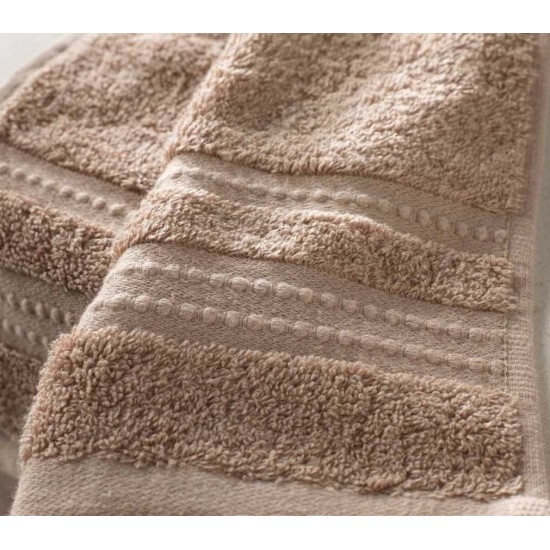 Πετσέτα Excellence 600gr/m² Υδρόφιλη Extra Απορροφητική 100% cotton 50x90 Taupe Πετσέτες Προσώπου