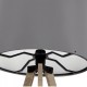 Φωτιστικό δαπέδου "CAPRICCIO" E27 από ξύλο/ύφασμα σε χρώμα σονόμα/γκρι Φ38x140 Φωτιστικά Δαπέδου