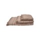 Sunshine Πετσέτα Με Κρόσσια 520gr/m² 50x90cm Coffee Πετσέτες Προσώπου
