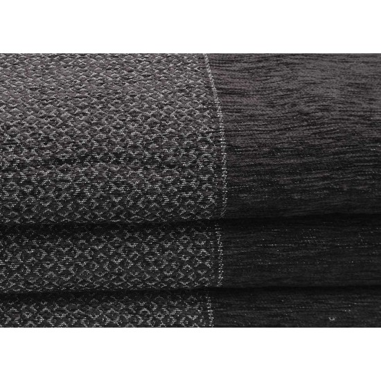 Sunshine Ριχτάρι Σενίλ Frame 2 Black Τετραθέσιου Καναπέ (180x340cm) Ριχτάρια