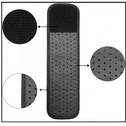Αντιστατικό Βραχιόλι Γείωσης (32x9 cm) – Carbon Leather με Διαπνέουσες Οπές Ρυθμιζόμενο Μέγεθος και Καλώδιο
