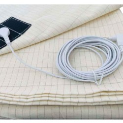 Βρεφικό Σεντόνι Γείωσης από Οργανικό Βαμβάκι και Νήμα Αργύρου με Καλώδιο (68x132εκ.)