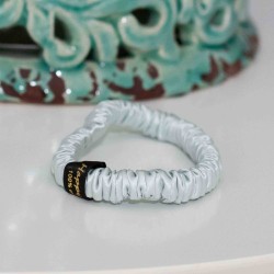 Μεταξωτό Slim Scrunchie Mulberry Silk 6A 22MM Light Mint