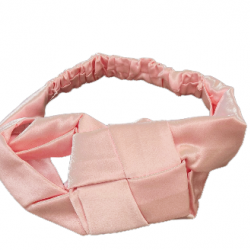 Μεταξωτό Headband Mulberry Silk Pink 6A 22MM 1τμχ