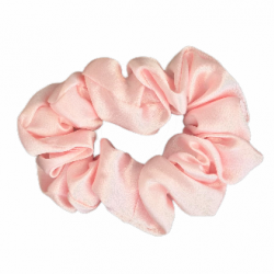 Μεταξωτό Fat Scrunchie Mulberry Silk Pink 6A 22MM