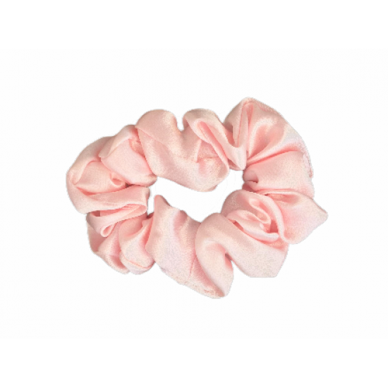 Μεταξωτό Fat Scrunchie Mulberry Silk Pink 6A 22MM 100% ΜΕΤΑΞΙ