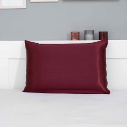 Μεταξωτή Μαξιλαροθήκη Mulberry Silk Burgundy 50x70εκ. 6A 22MM