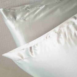Σετ Μεταξωτές Μαξιλαροθήκες Mulberry Silk Silver Grey 50x70εκ. 6A 22MM (2τμχ)