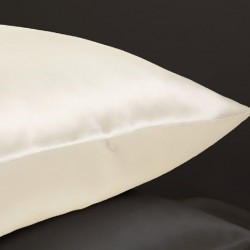 Μεταξωτή Μαξιλαροθήκη Mulberry Silk Pearl White 50x70εκ. 6A 22MM 1τμχ