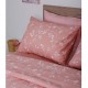 Sunshine Σετ Παπλωματοθήκη Υπέρδιπλη με 2 Μαξιλαροθήκες Cotton Feelings 924 Pink Σετ Υπέρδιπλες