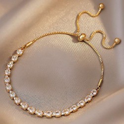 Mario Zircon Gold Bracelet